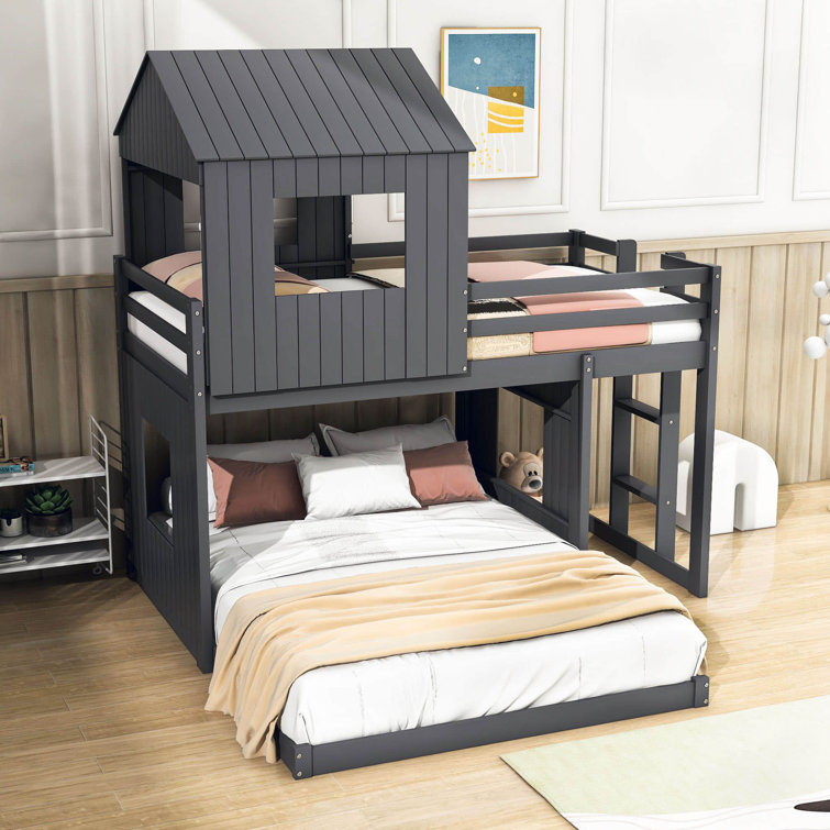 Harper Orchard Awudi Twin Over Full LShaped Bunk Beds by Harper